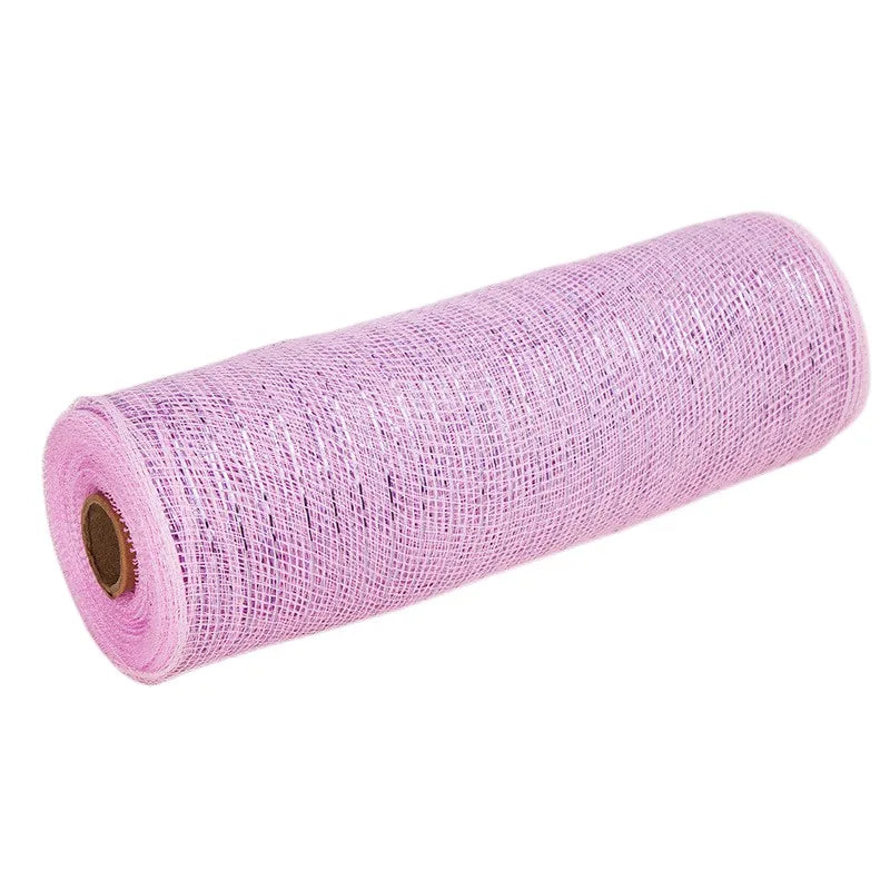 26cm 10yards Deco Poly Mesh Ribbon 10 Inch Wide Metallic Ribbon For Christmas Decoration Valentine's Day Diy Wrapping Ribbons