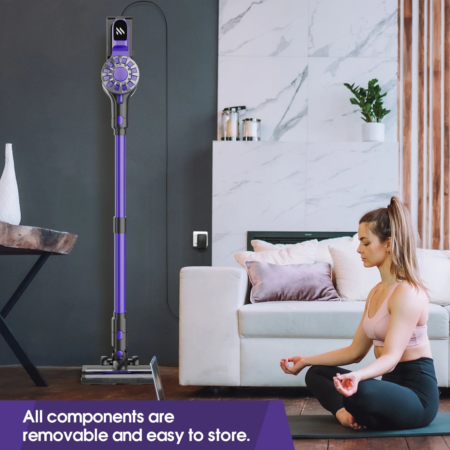 Wireless Handheld Vacuum Cleaner Cordless Handheld Chargeable Auto For Home & Car & Pet Mini Vacuum Cleaner ZCWA V07 100000PA