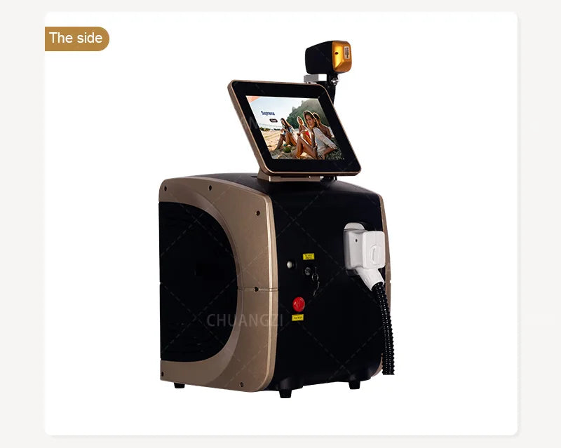 Professional Diode Ice Titanium Laser Body Hair Removal Machine 3 Wavelength 755/808/1064nm Face Hair Remove for Salon Epilator
