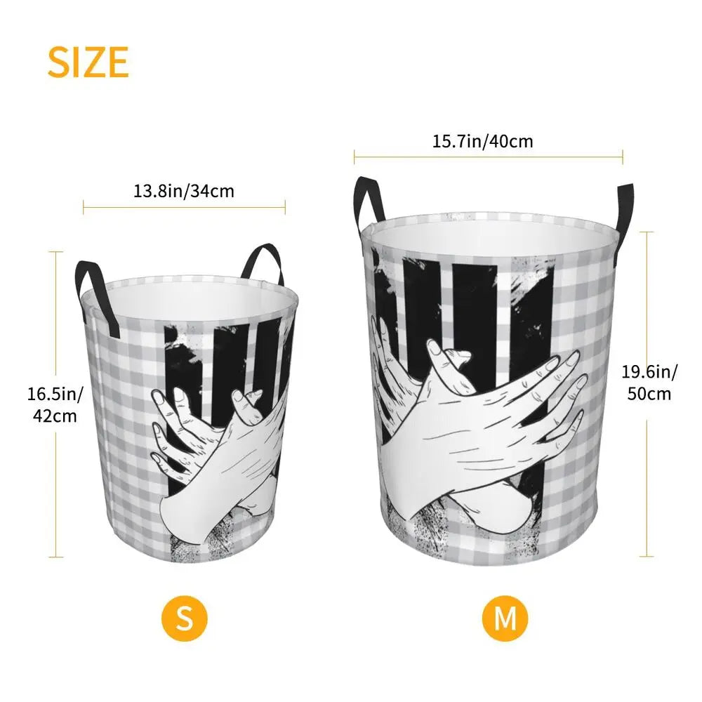 Albania Laundry Basket Foldable Albanian Pride Clothes Hamper for Baby Kids Toys Storage Bin