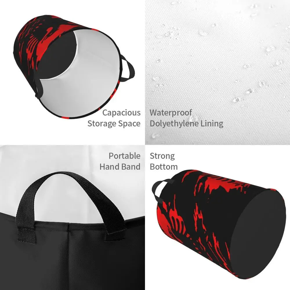 Albania Laundry Basket Foldable Albanian Pride Clothes Hamper for Baby Kids Toys Storage Bin