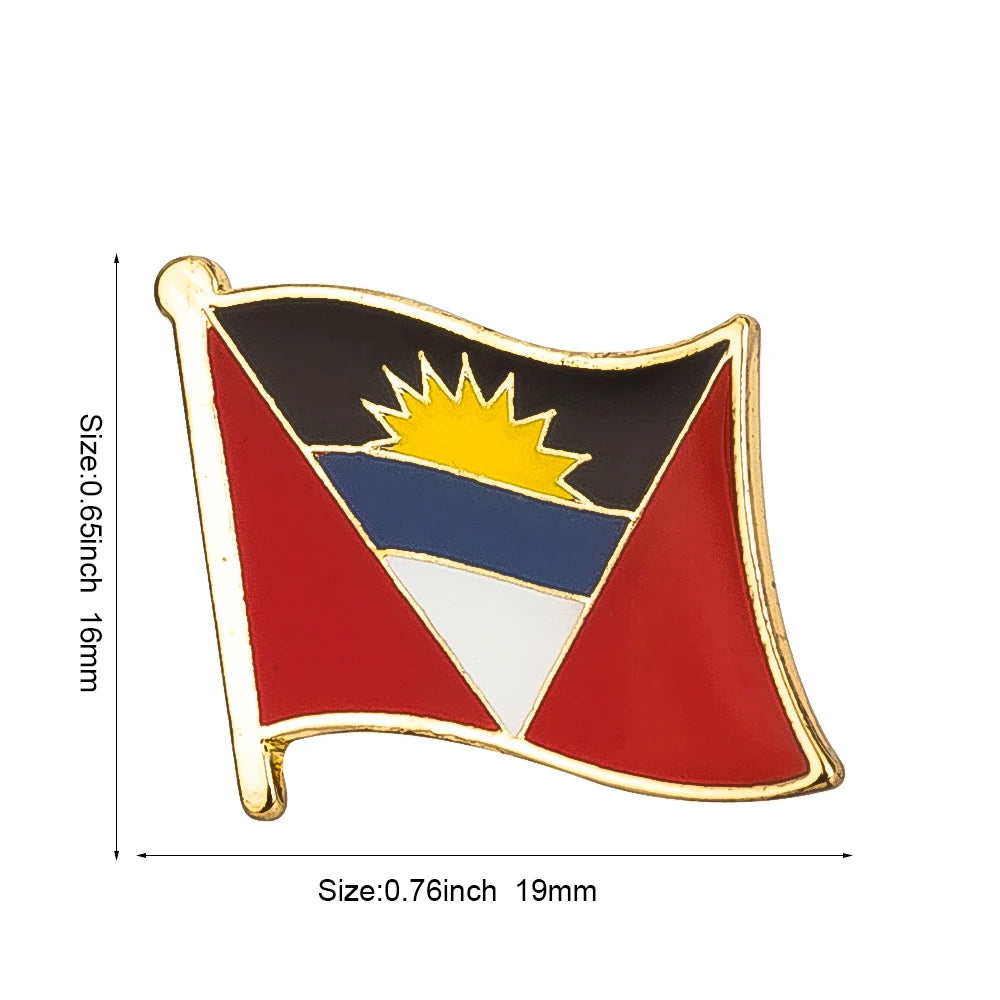 Flag Laple Pin Badge Brooch Albania Algeria Montenegro U.A.E. Oman Azerbaijan Ethiopia Ireland Estonia Andorra Austria Australia