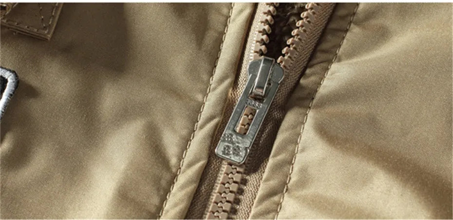 Bomber Jacket Ma1 Air Force Pilot Casual New Arrival Military Style Men Thick Fleece Velvet Coat Winter Male Green Blue Khaki