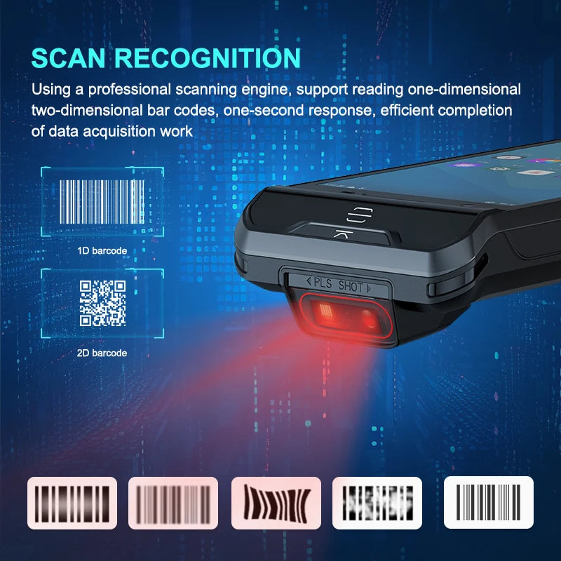 X501 Handheld PDA Goods Entry And Exit Equipment, Logistics Scanning Gun, Android Industrial Mobile Phone