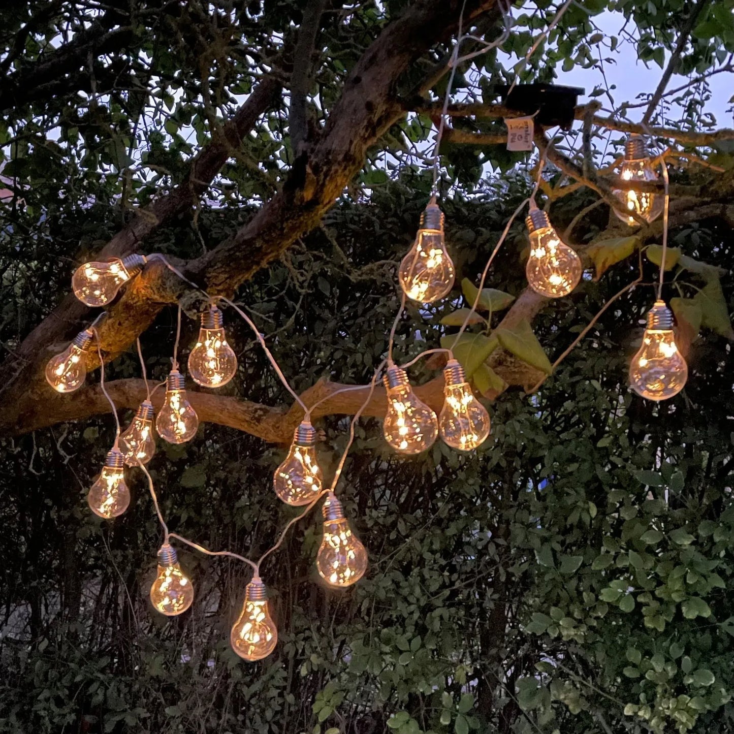 LED Solar Bulb Lights Waterproof Outdoors Garden Fairy Lights Garland Christmas Wedding Party Ornament Light String