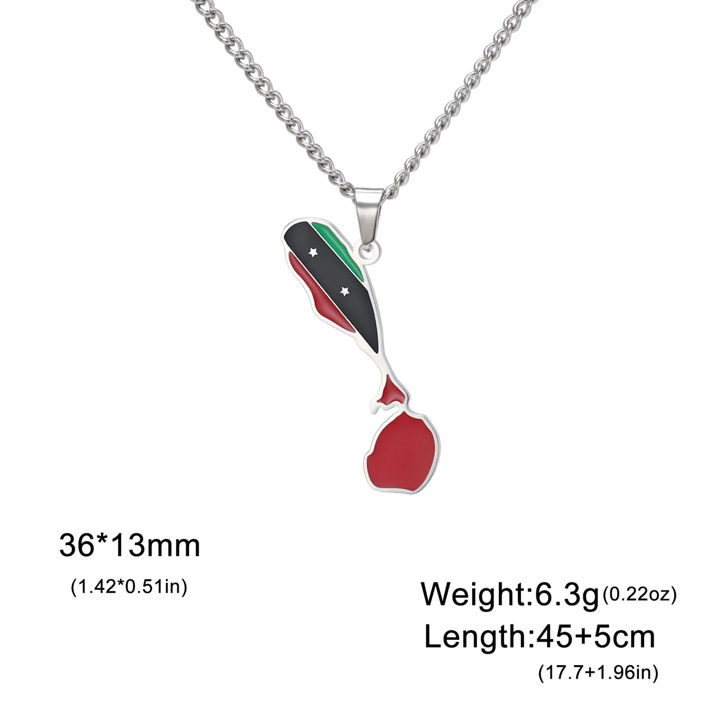 VASSAGO Afghanistan Albania Belize Ethiopia Map Necklace Iraq Chile Germany Italy Ghana Country Map Necklace Sicily Saint Martin