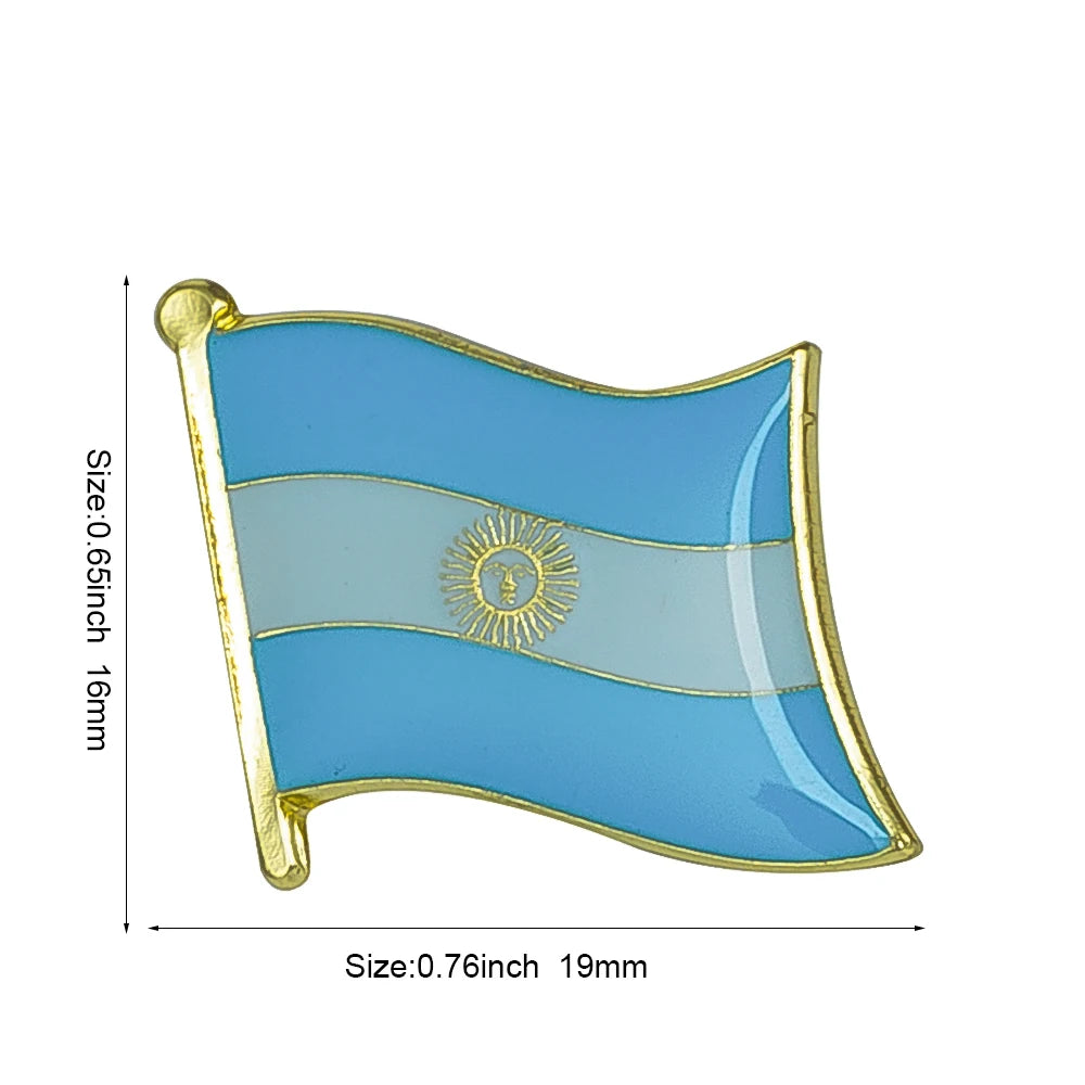Flag Laple Pin Badge Brooch Albania Algeria Montenegro U.A.E. Oman Azerbaijan Ethiopia Ireland Estonia Andorra Austria Australia