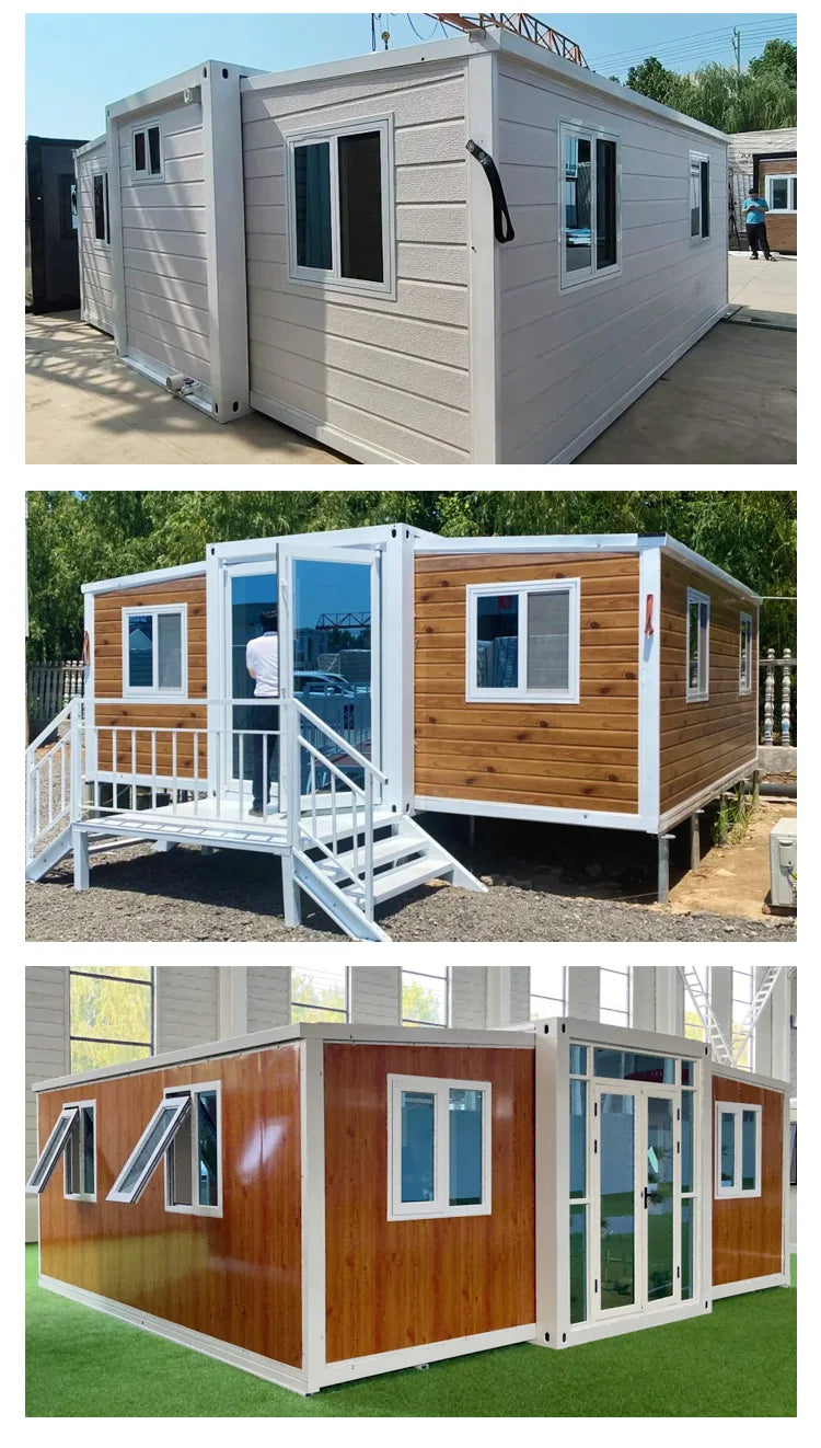 20ft Folding Expandable Container House 3 Bedroom Prefabrication Tiny Room Modular BathRoom 40Ft Prefab