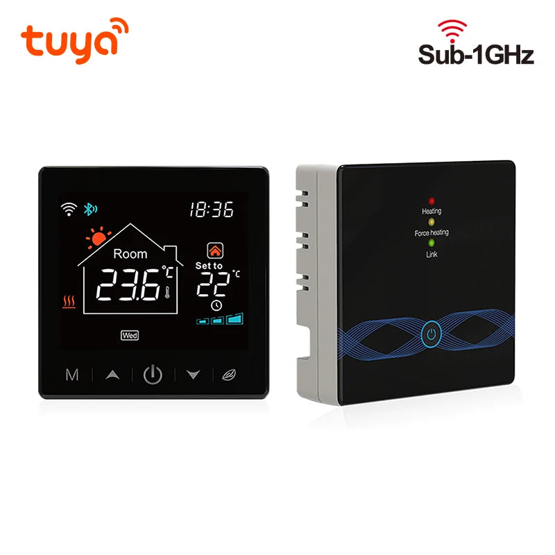 Tuya Smart Home Wifi Heating Thermostat Wireless Wifi Thermostat For Gas Boiler Smart Life Temperature Controller Alexa Google