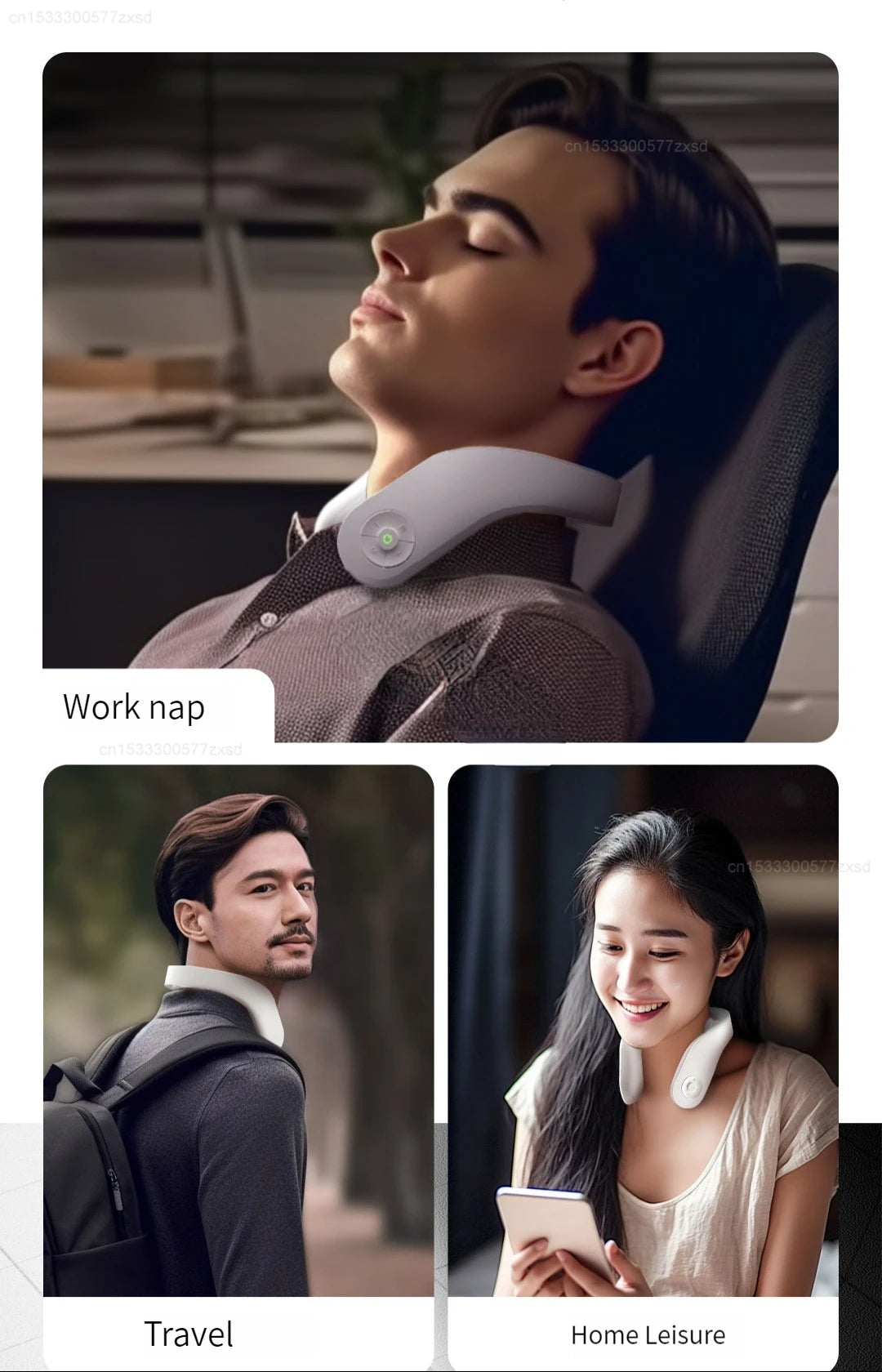 Xiaomi Jeeback K1 Electric Wireless Neck Massager Relieve Neck Pain Relax Massage Muscles Mitigation Fatigue Household Portable