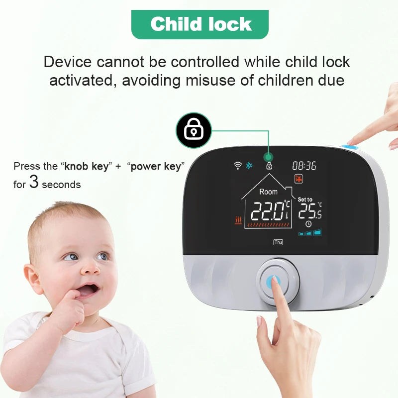 Tuya Smart Home Wifi Heating Thermostat Wireless Wifi Thermostat For Gas Boiler Smart Life Temperature Controller Alexa Google