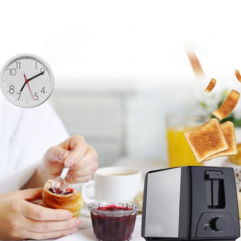 Bread Toaster With Removable Crumb Tray Toasters Cooking Appliances Home 6 Modes 2 Slices Mini Auto Breakfast Drop Shipping
