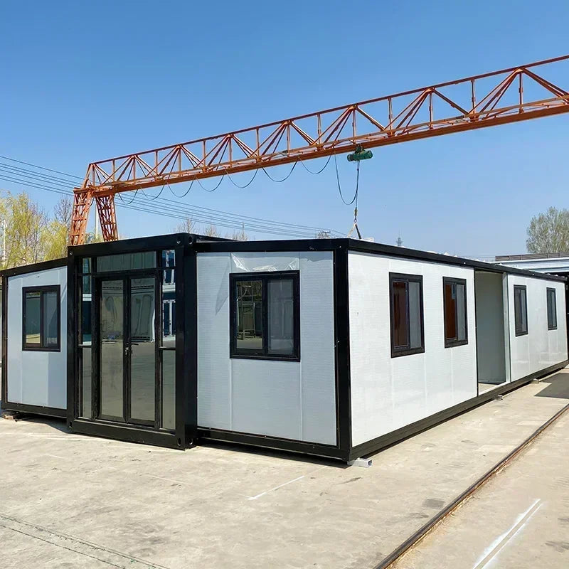 20Ft 40Ft Waterproof Luxury Prefab Villa Mobile Expandable Container House Soundproof Prefabricated Tiny Home 2 3 4 5 Bedroom
