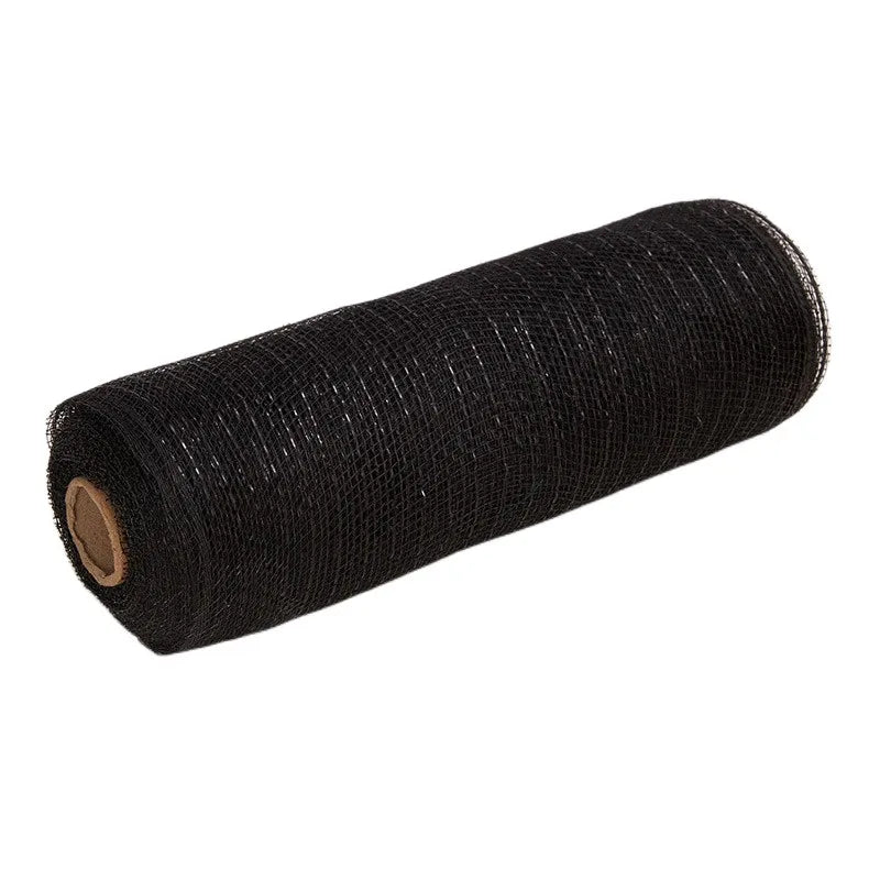 26cm 10yards Deco Poly Mesh Ribbon 10 Inch Wide Metallic Ribbon For Christmas Decoration Valentine's Day Diy Wrapping Ribbons