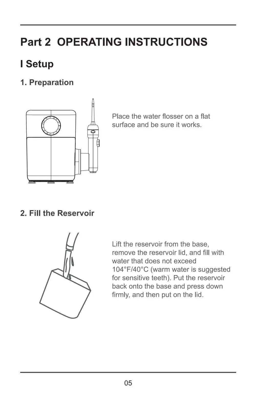 360° Rotatable Oral Irrigator Tabletop Water Flosser Rechargeable IPX5 Adjustable Pulse Water Pressure Teeth Cleaning Care Tool