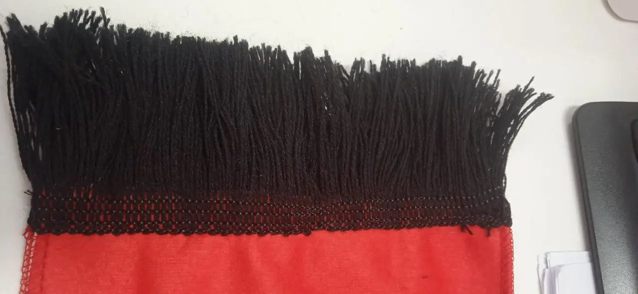 Flagnshow Flat knit Double Side Printing Albania Flag Scarf With tassel