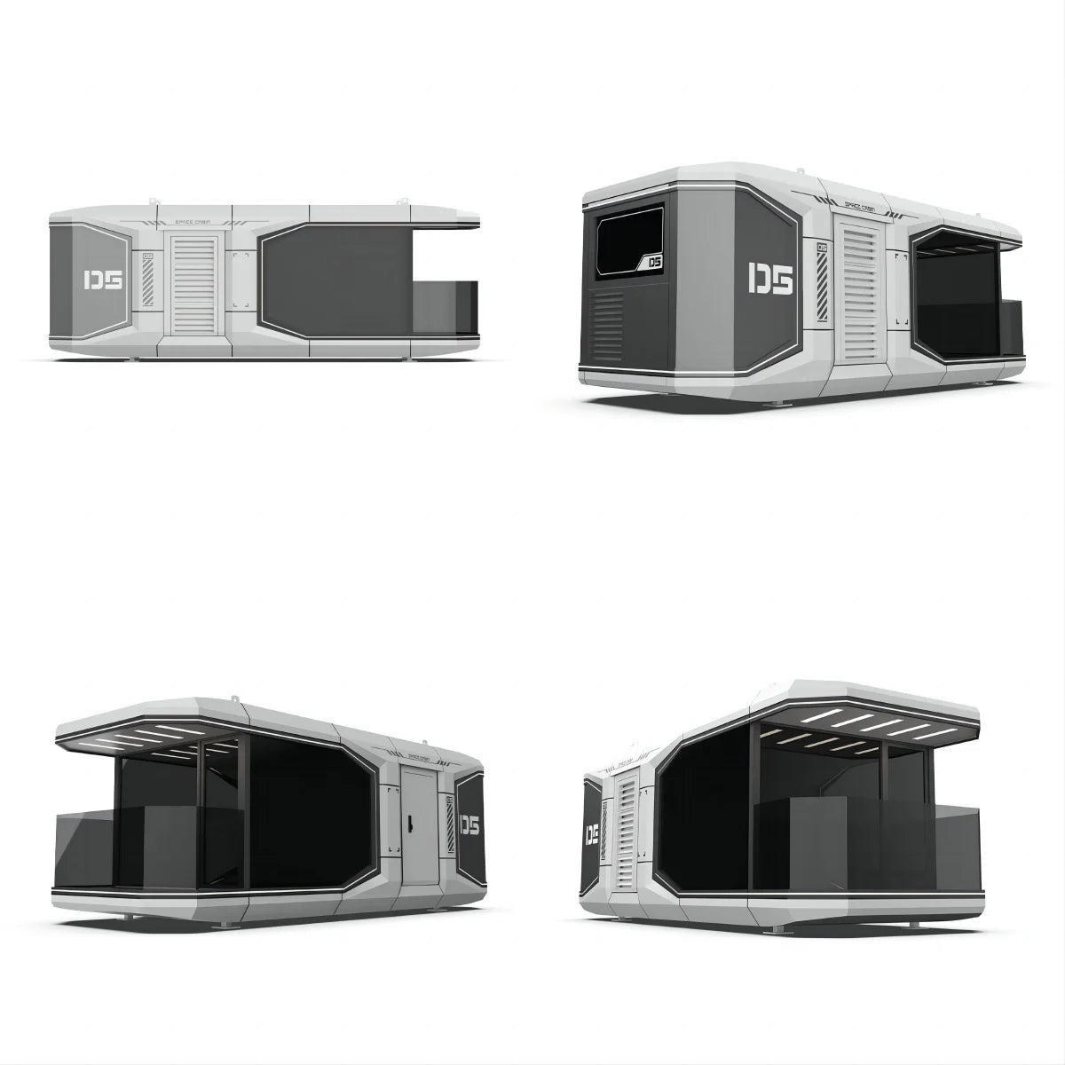 All-in-one Whole House Intelligent Science Fiction House Modular Home Space Capsule Alloy Capsule Hotel Camping Star Capsule