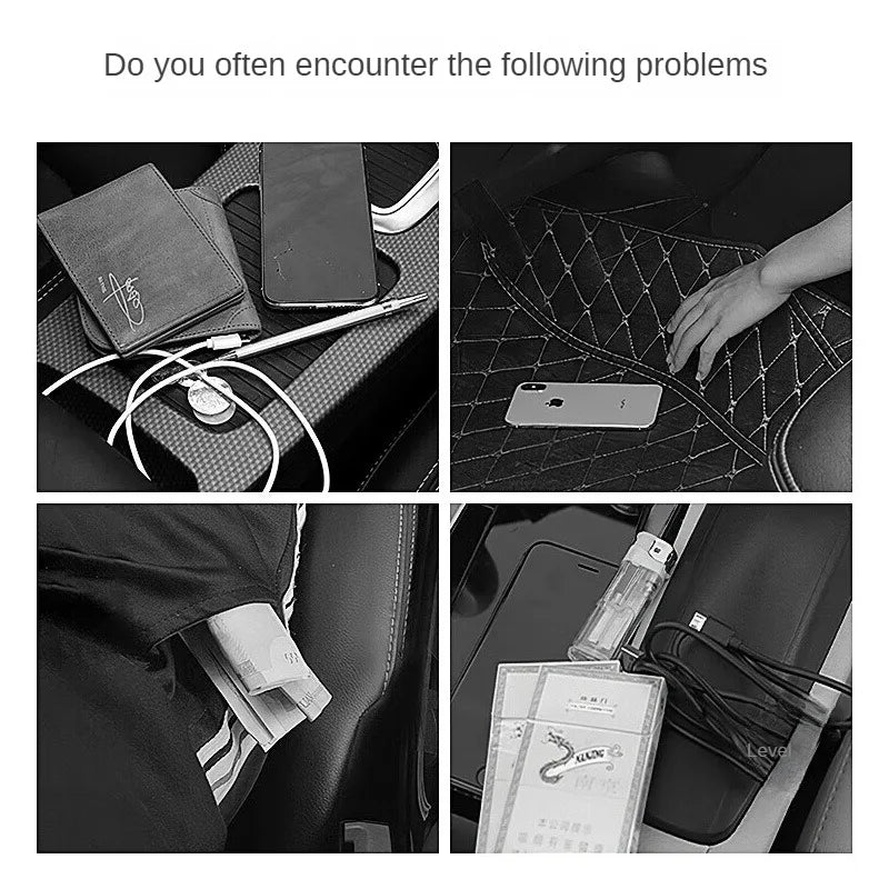 Car Backseat Organizer With Tablet Holder Leather Auto Seat Back Storage Organizer with Foldable Food Tray Tissue Phone Pocket