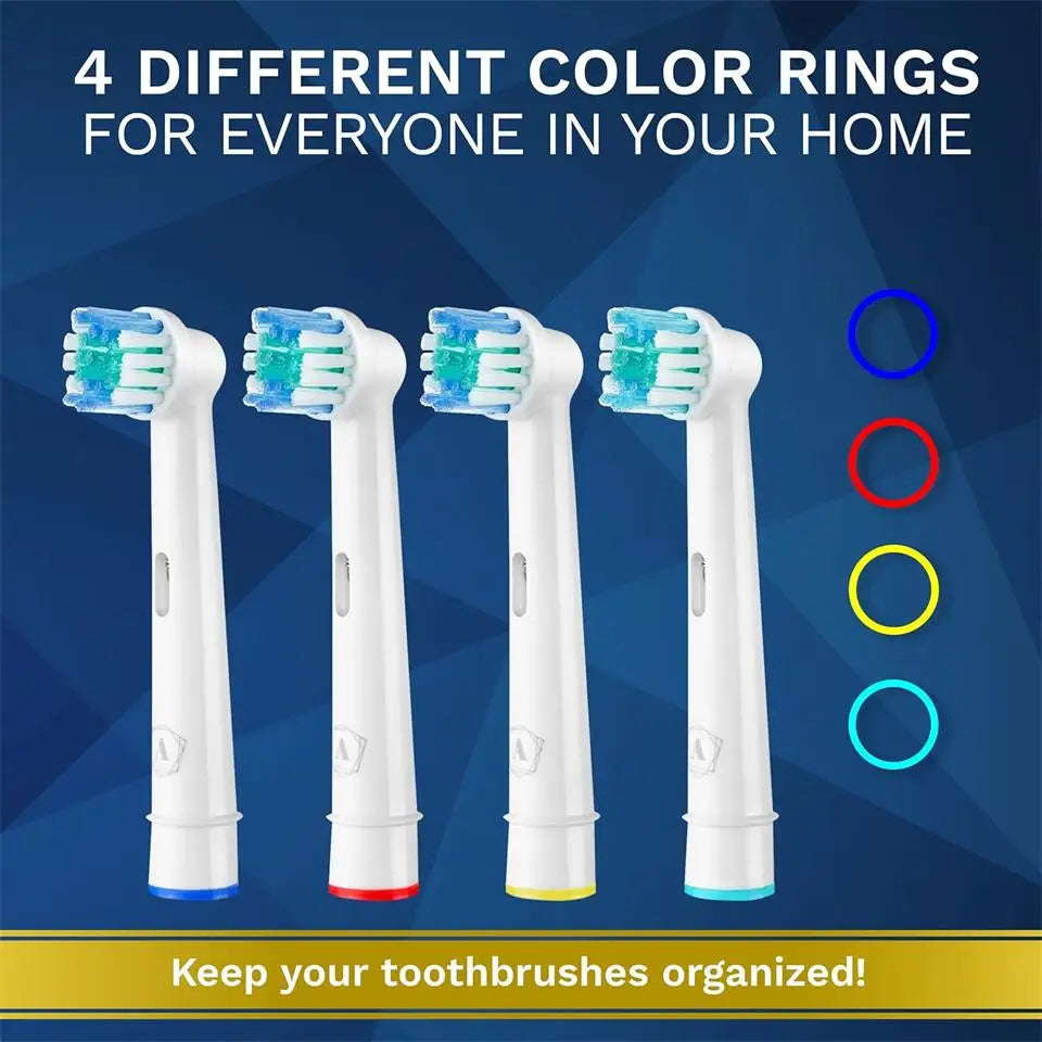 16pcs Replacement Brush Heads For Oral-B Sonic Electric Toothbrush Fit Advance Power/Pro Health/Triumph/3D Excel/Vitality