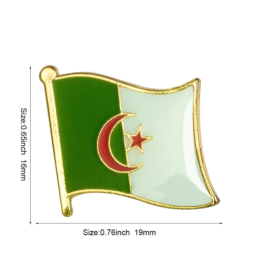 Flag Laple Pin Badge Brooch Albania Algeria Montenegro U.A.E. Oman Azerbaijan Ethiopia Ireland Estonia Andorra Austria Australia