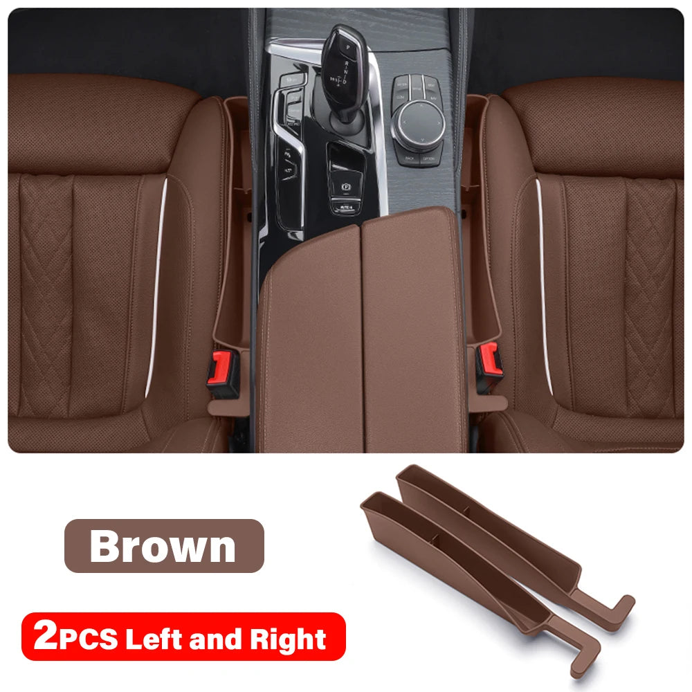 Car Seat Gap Anti-drop Storage Box Auto Lipstick Phone Cigarette Organizer Box Accessories For Nissan Qashqai J11 Xtrail Patrol