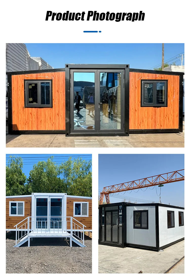 20ft Folding Expandable Container House 3 Bedroom Prefabrication Tiny Room Modular BathRoom 40Ft Prefab