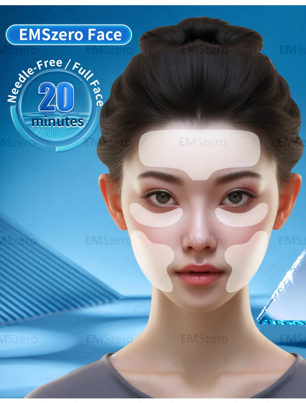 2024 The latest portable EMRF face anti-aging care machine pe face lift machine EMS face beauty machine