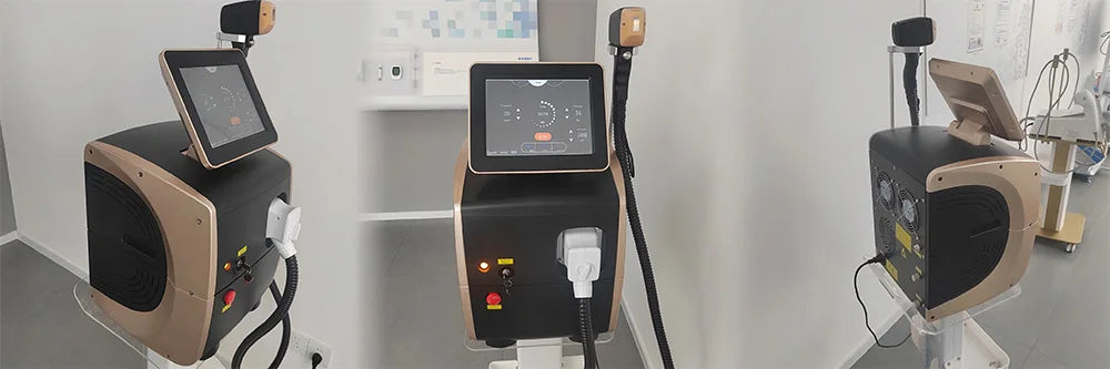 Professional Diode Ice Titanium Laser Body Hair Removal Machine 3 Wavelength 755/808/1064nm Face Hair Remove for Salon Epilator