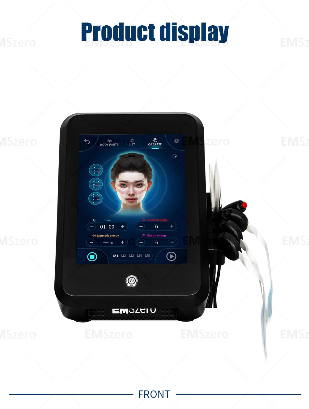 2024 The latest portable EMRF face anti-aging care machine pe face lift machine EMS face beauty machine