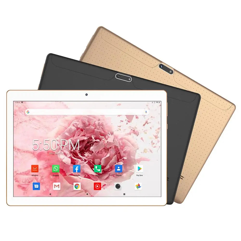 New 10 Inch Tablet PC Octa Core 3G Phone Call 4GB/64GB Google Play Dual SIM Phone Call Bluetooth WiFi Tablets 10.1 Android 11