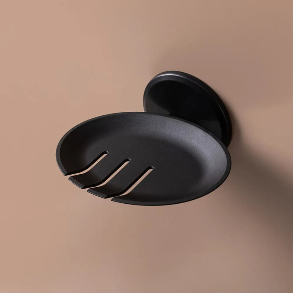 Punch-free Soap Dish Quality Wall Hanging Suction Cup Soap Box Non-slip Self Draining Soap Holder Bathroom