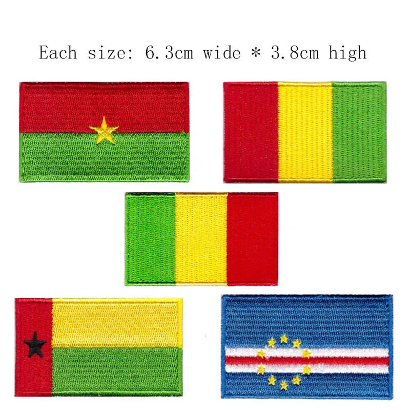 Albania Country Flag Embroidery Patch 6.3cm Wide High Quality Iron On Sew On Backing/DIY Badge