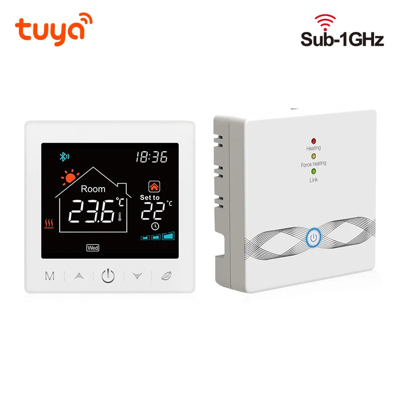 Tuya Smart Home Wifi Heating Thermostat Wireless Wifi Thermostat For Gas Boiler Smart Life Temperature Controller Alexa Google