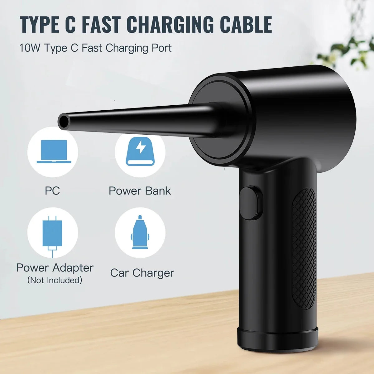 Xiaomi Compressed Air Duster Computer Keyboard Car Clean 51000 RPM USB Charging Portable Electric Dedusting Wireless Air Blower
