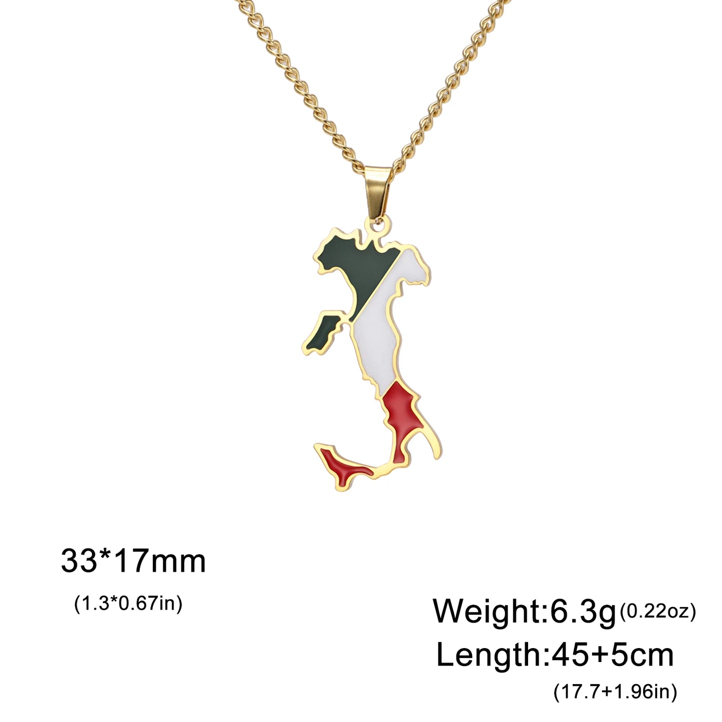 VASSAGO Afghanistan Albania Belize Ethiopia Map Necklace Iraq Chile Germany Italy Ghana Country Map Necklace Sicily Saint Martin
