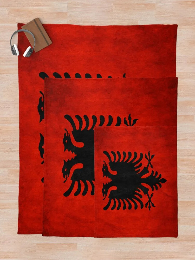 Albania | Albanian Flag | National Flag of Albania Throw Blanket Personalized Gift Blankets For Sofas Bed covers