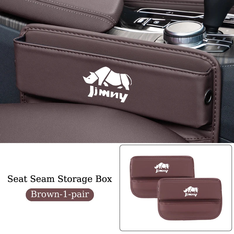Car Seat Seam Organiser Console Side Pocket Storage Bag Phone Holder For Suzuki Grand Vitara SX4 Swift Jimny Kizashi Liana