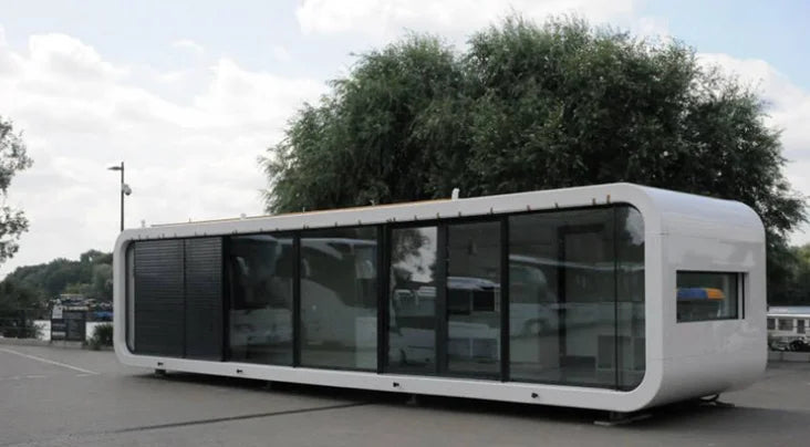 Prefabricated colored steel material Prefab Bolt Container House ,Integrated Space capsule container mobile house building