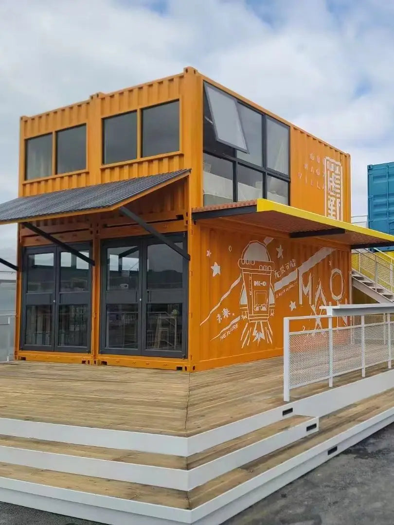 2 Storey Shipping Container Homes 20ft 40 Ft Luxury Prefa Container Office Modern House Hotel
