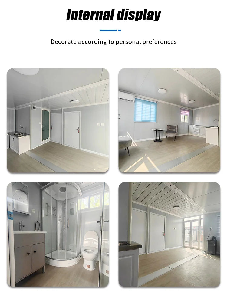 20ft Folding Expandable Container House 3 Bedroom Prefabrication Tiny Room Modular BathRoom 40Ft Prefab
