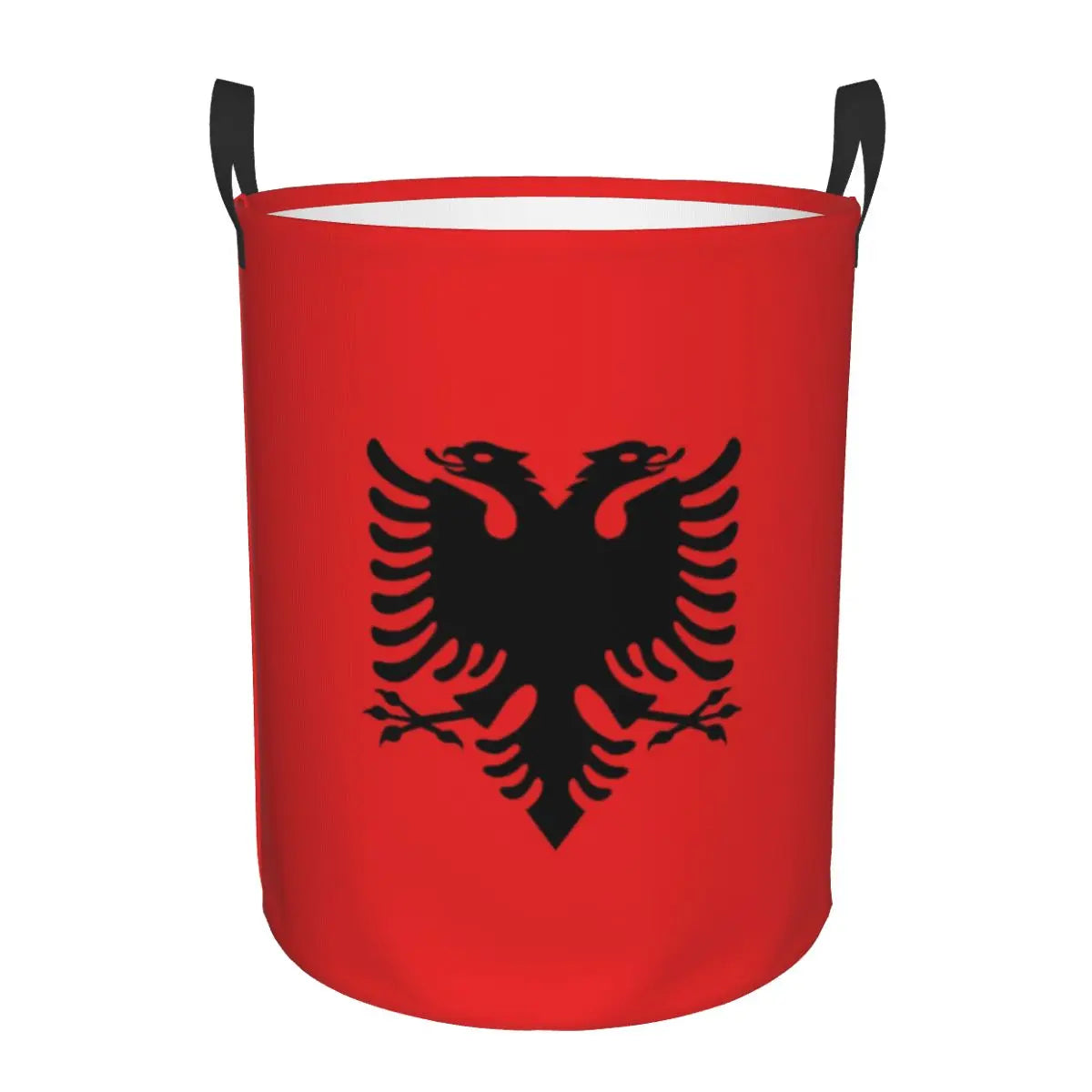 Albania Laundry Basket Foldable Albanian Pride Clothes Hamper for Baby Kids Toys Storage Bin