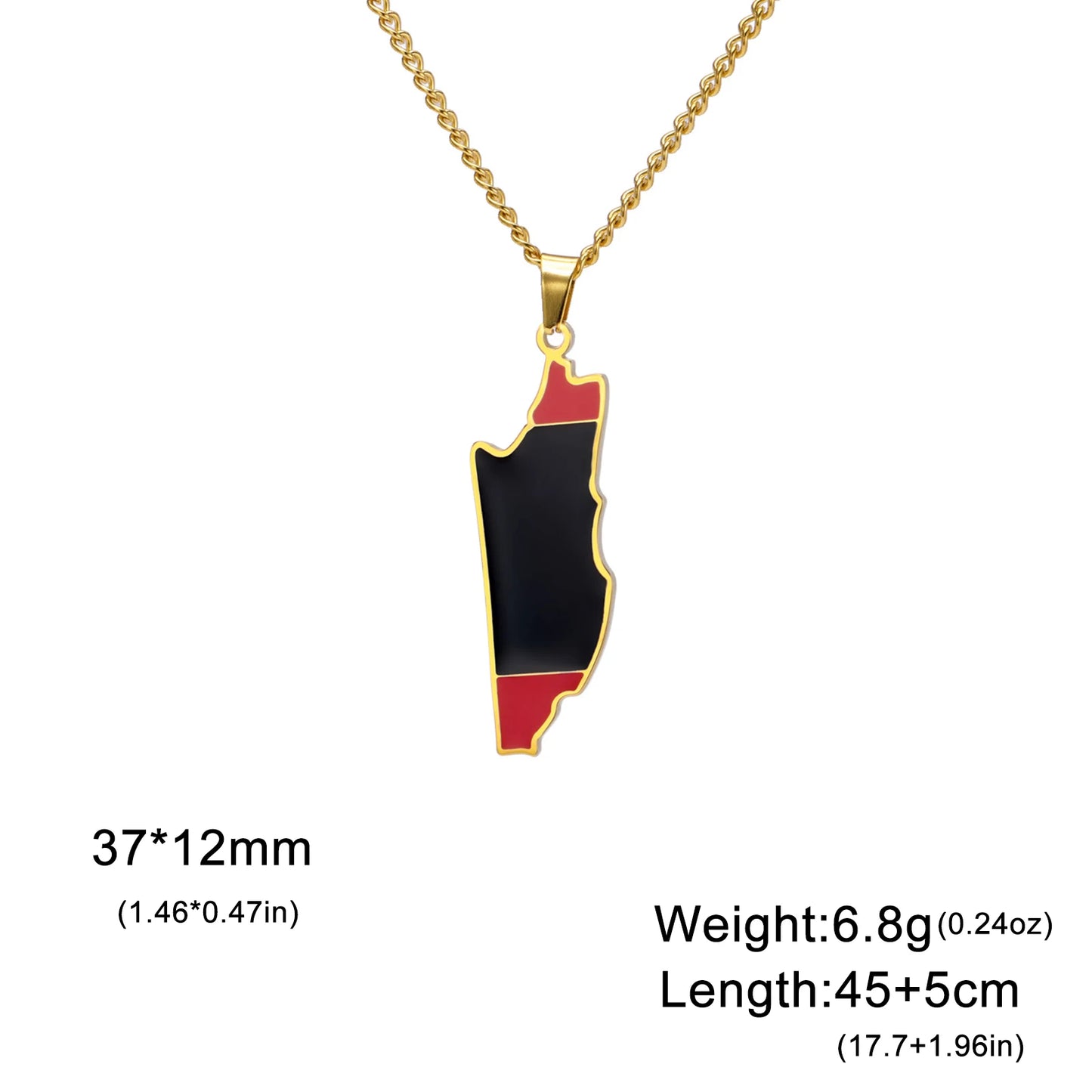 VASSAGO Afghanistan Albania Belize Ethiopia Map Necklace Iraq Chile Germany Italy Ghana Country Map Necklace Sicily Saint Martin