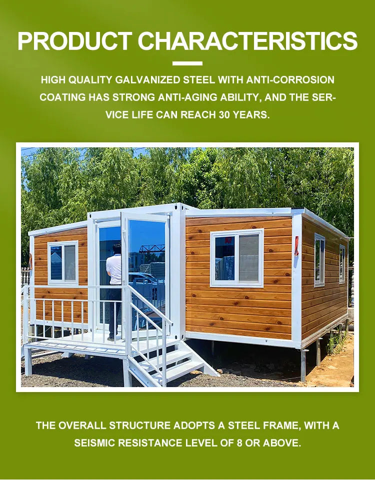 Prefabricated 20Ft 40Ft Expandable Prefabricated Container House for Sale Shipping Prefab Tiny Home 3 4 5 Bedroom