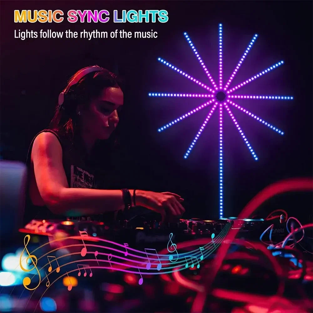 RGB Firework Led Strip Light Bluetooth Smart Neon Strip APP Led Lights Strips Usb 5V Led Strips Christmas Party Home Decor Light