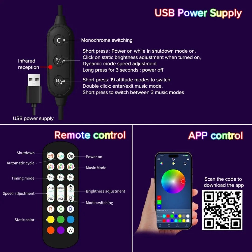 Smart RGB Dream Color Floor Lamp with Music Sync Modern 16 Million Color Changing Standing Mood Light with APP & Remote Control