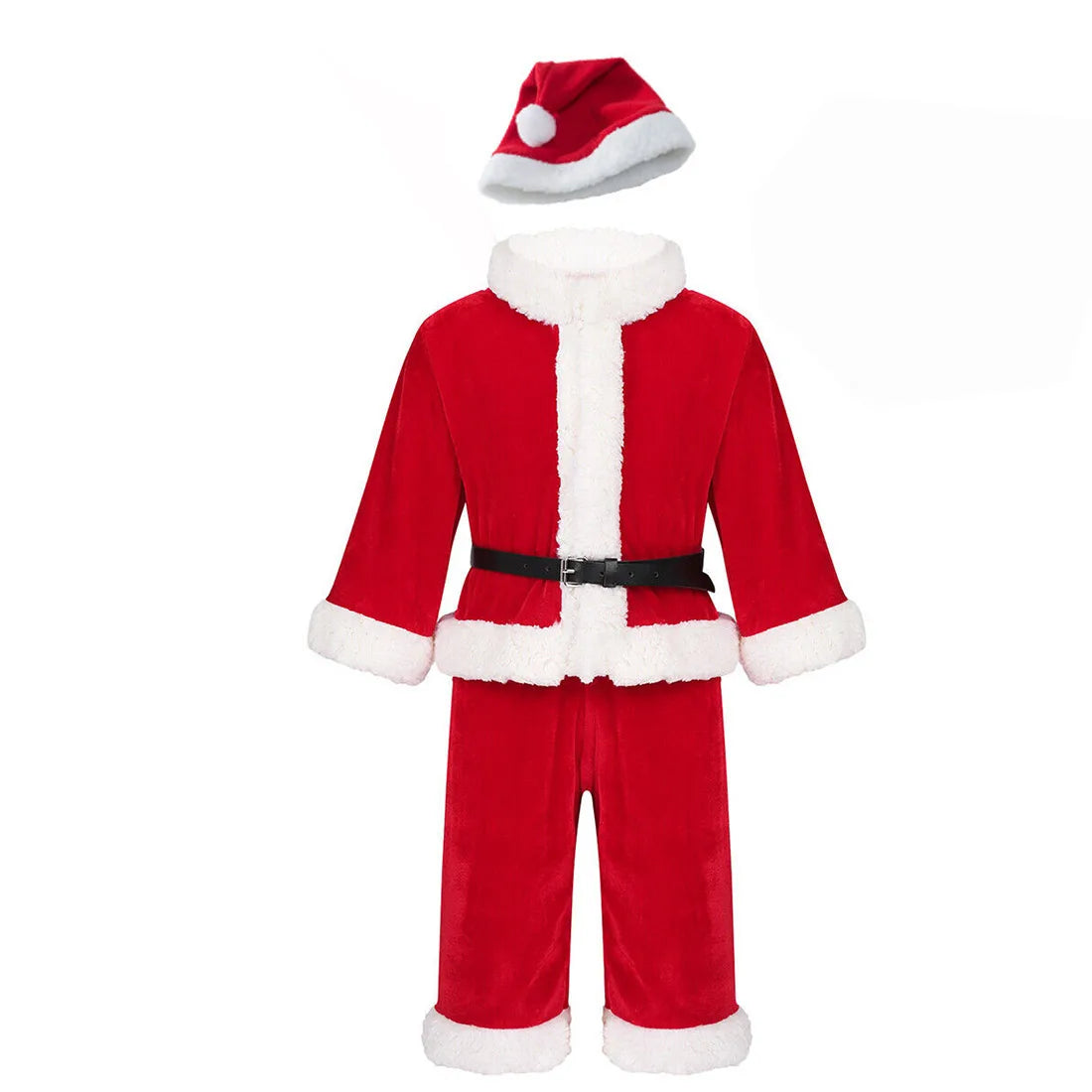 Christmas Dress for Little Girls Santa Claus Cosplay Toddler Kids Fancy Xmas Costume with Hat Child New Year Clothing Set Frocks