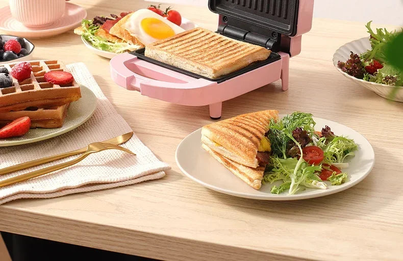 Sandwich machine breakfast machine home light food machine waffle maker machine multi-function heating toast pressure toaster