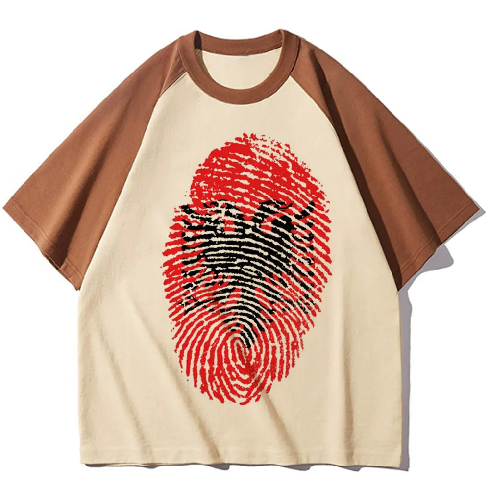 Albania t-shirts women graphic designer funny tshirt female Japanese streetwear harajuku clothes