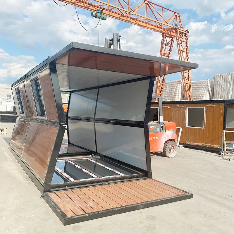 Steel Structure Single Apartment Fast Installation Movable Tiny Folding Box Room Modular Foldable Home Prefab House for Living