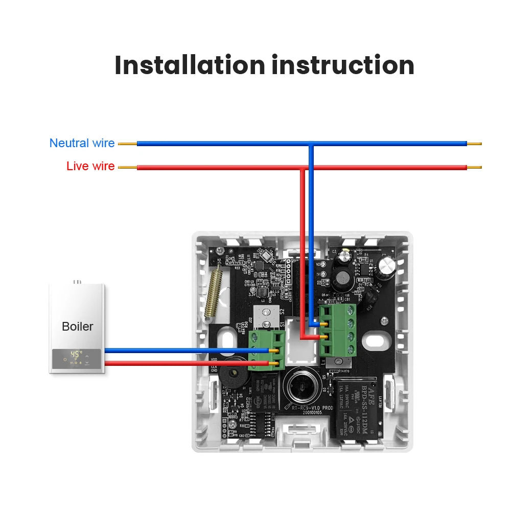 Tuya Smart Home Wifi Heating Thermostat Wireless Wifi Thermostat For Gas Boiler Smart Life Temperature Controller Alexa Google